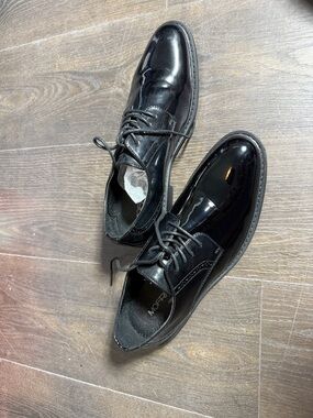 Men's Black Patent Tuxedo wedding prom shoes